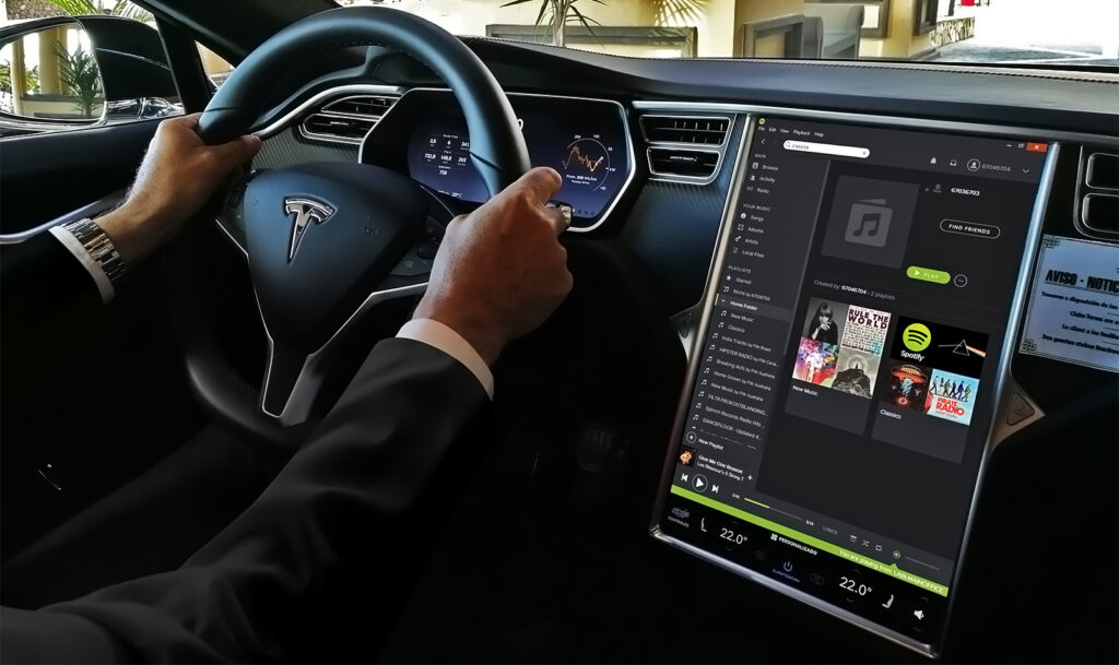 Chauffeurservice Teneriffa. Tesla S. Elektro