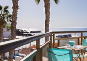 Strandnahe Ferienwohnung Meerblick Balkon, in Alcala
