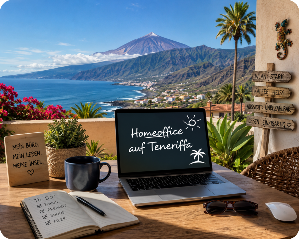 Homeoffice auf Teneriffa – Arbeiten, wo andere Urlaub machen